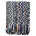 thumbnail image 1 of Blue Chevron Throw Blanket, 1 of 5