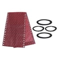 thumbnail image 1 of Recliner Replacement Fabric Breathable Chair Lounge Chair Reclining Cloth for Red Flower + Rope, 1 of 7