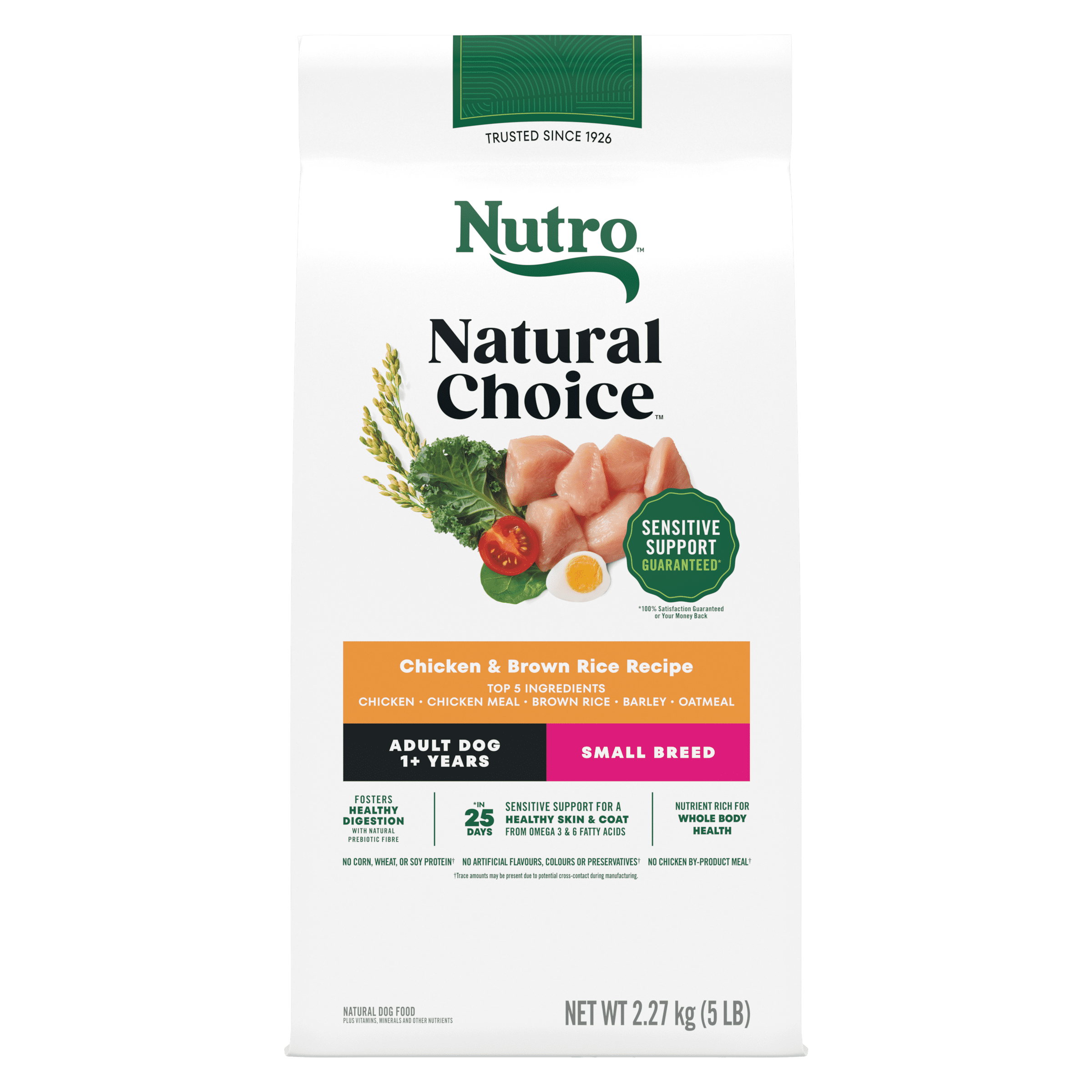 Nutro Natural Choice Small Breed Chicken & Brown Rice Recipe Adult Dry Dog Food 5 lbs