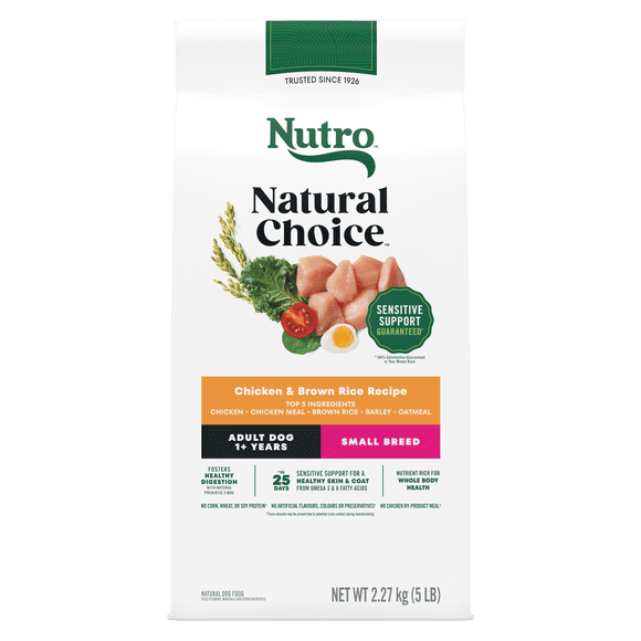 Nutro Natural Choice Small Breed Chicken & Brown Rice Recipe Adult Dry Dog Food 5 lbs