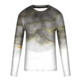 thumbnail image 4 of TIMIFIS T-Shirt pour Homme Classique Incontournable Chemises pour Hommes Hauts Décontractés Col Rond Chandail à Enfiler Manches Longues T-Shirt Hauts Été Vêtements Confortables Vintage T-Shirt à Imprimé Graphique - Gris Automne, 4 of 5