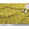 thumbnail image 3 of Soimoi Poly Georgette Fabric Leaves & Floral Print Fabric by the Yard 42 Inch Wide, 3 of 3