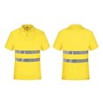 thumbnail image 1 of High Visibility Short Sleeve T-Shirts for Men Reflective Work Tees Utility Apparel Construction Outdoor Wear, 1 of 3