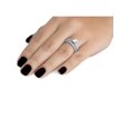 thumbnail image 3 of 1 Carat Diamond Engagement Ring Matching Wedding Band Prong Set 14K White Gold, 3 of 3