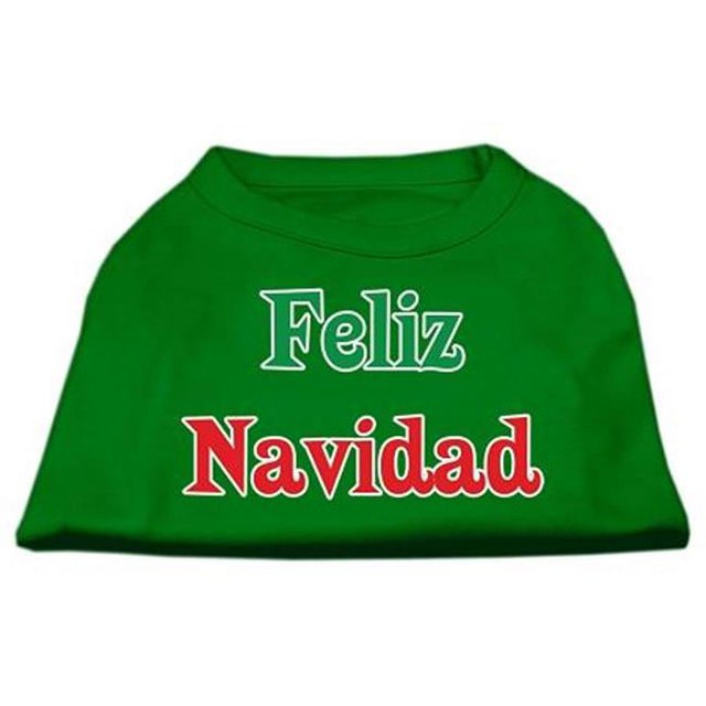Feliz Navidad Screen Print Shirts Emerald Green Xl (16)