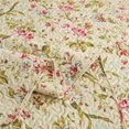 thumbnail image 3 of JML 3-Piece Quilt Set, Soft Microfiber Bedspread Coverlet, King, Beige Floral, 3 of 6