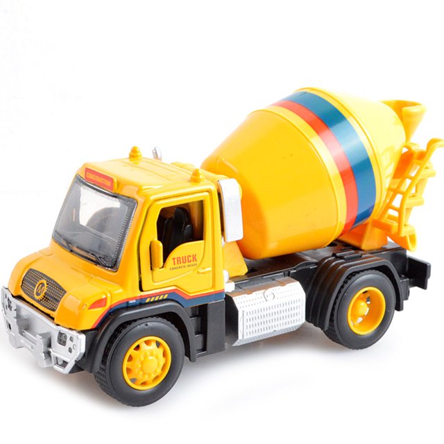 1/32 Simulation Excavator Mixer Construction Car Pull Back Model Kids Toy Gift