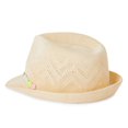 thumbnail image 2 of George Girls' Straw Fedora, 2 of 2