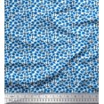 thumbnail image 1 of Soimoi Poly Georgette Fabric Fish & Anchor Hook Nautical Print Fabric by the Yard 42 Inch Wide, 1 of 1
