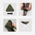 thumbnail image 2 of fastboy Pliant Triangle Tabouret Tissu Outils de Plein Air Léger pour le Camping Vert, 2 of 9