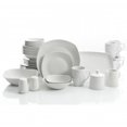 thumbnail image 1 of Gibson Home Classic Pearl Square 39 Piece Fine Ceramic Dinnerware Set, White, 1 of 3