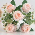 thumbnail image 4 of YAOMOBB Realistic Artificial Flowers Realistic Artificial Flower Long lasting Fake Rose Photo Prop Table Centerpiece Wedding Party No Wither No Watering, 4 of 7