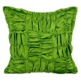 thumbnail image 1 of Housse de Coussin, Housse de Coussin 22x22 Pouces (55x55 cm) Vert, Housse de Coussin Vert Trèfle, Housse de Coussin Froncée Patchwork, Housse de Coussin Carrée en Satin, Patchwork - Vert Trèfle de Rêve, 1 of 3