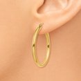 thumbnail image 3 of Boucles d'Oreilles Créoles Rondes 2,5 mm en Or Jaune 10K Poli, 3 of 4