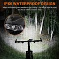thumbnail image 5 of Lampe de Vélo LED Super Lumineuse 90000LM Torche avant Arrière Rechargeable, 5 of 5