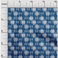 thumbnail image 1 of oneOone Polyester Lycra Fabric Check Kasuri Print Fabric BTY 56 Inch Wide, 1 of 4
