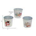 thumbnail image 2 of 6" Round Planter (Red Truck, Snowman, Reindeers) (Asstd) - Set of 3, 2 of 3