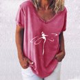thumbnail image 3 of Birdeem Womens Printed Short Sleeve T-Shirt Tops, 3 of 4