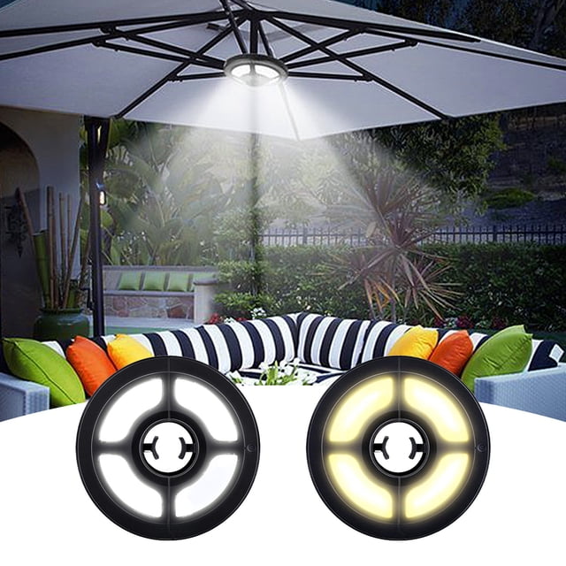 Solar Powered Umbrella Lights with Remote Control - Waterproof LED Patio Lights for Outdoor Umbrellas, Beach, Camping & Garden Parties