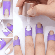 SNNROO U-shape Nail Polish Protector  Plastic Latex Nail Polish Barrier  Hot Stamping For Anti-overflow Nail Polish