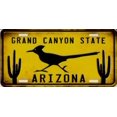 thumbnail image 2 of Arizona Grand Canyon State Roadrunner Metal License Plate, 2 of 2