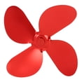 thumbnail image 1 of Ventilateur Poêle Ventilateur Palette Alliage d'Aluminium Ensemble de 4 Pales Kit avec Clé Hexagonale Vis pour Remplacement, 1 of 7