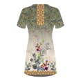 thumbnail image 4 of Cameland Robe d'Été pour Femme, Mode Bord de Mer, Décontractée, Imprimée, à Manches Courtes, à Col Rond, 4 of 4