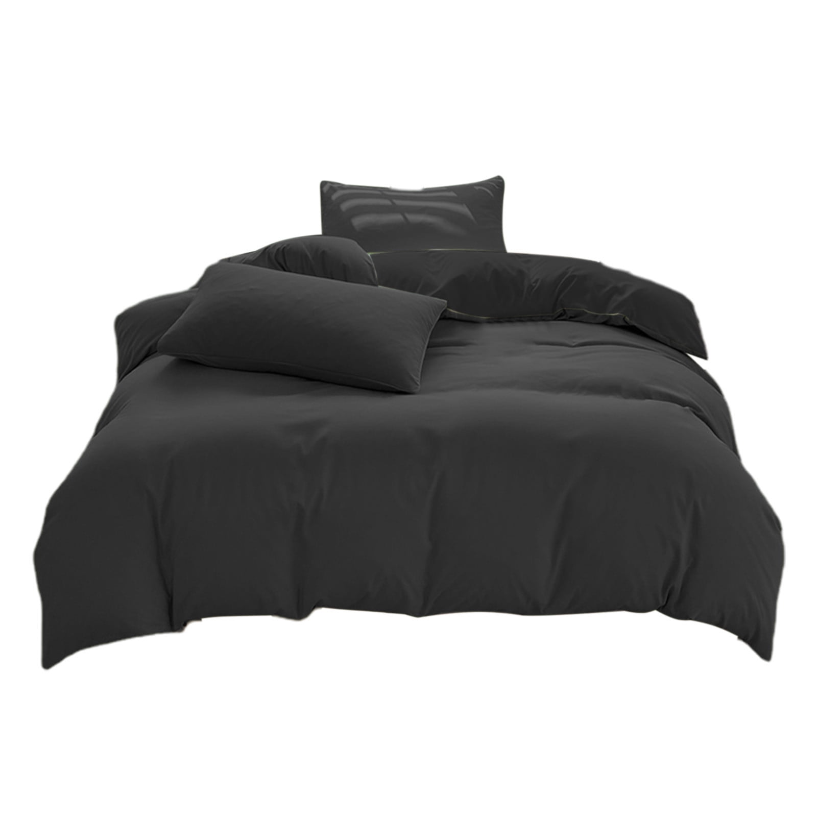 Bed Sheet Set All-Season Bedding Set - 4-Piece Washable Solid Color Bed Sheet Duvet Cover And Pillowcases Bedding Duvet Covers