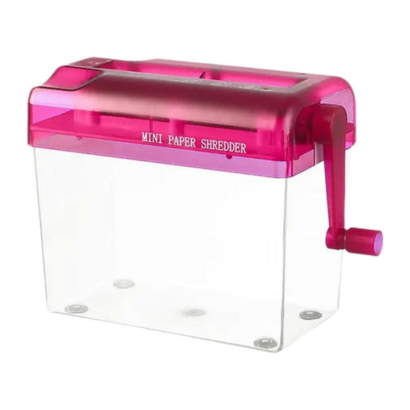 LEEYNEER Paper Shredder Mini Portable Home Paper Cutting Machine Manual Shredder Lot O3