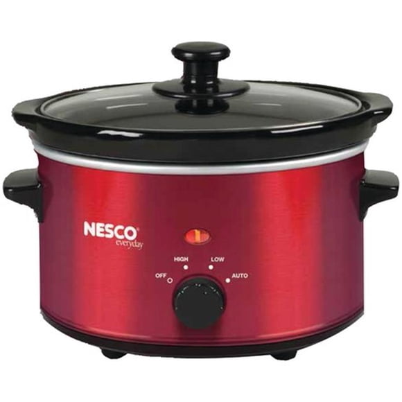 Nesco® 1.5-Quart Metallic Red Oval Slow Cooker