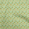 thumbnail image 1 of oneOone Polyester Spandex Light Green Fabric Coffeeinated & Vaccinated Sewing Craft Projects Fabric Prints By Yard 56 Inch Wide, 1 of 4