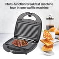 thumbnail image 3 of Riwcyla Multifunctional Electric Breakfast Maker Stainless Steel Sandwich Waffle Panini Steak Baking Machine, 3 of 6