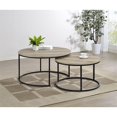 thumbnail image 2 of Coaster Lainey 2-piece Engineered Wood Nesting Coffee Table in Distressed Pine, 2 of 11