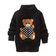 thumbnail image 1 of Chandail d'Hiver pour Garçon Fille Cartoon Bear Tricoté Col Bas, 1 of 7