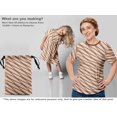 thumbnail image 5 of oneOone Viscose Jersey Brown Fabric Abstract Stripe Sewing Craft Projects Fabric Prints By Yard 60 Inch Wide, 5 of 5