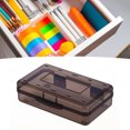 thumbnail image 3 of Kids Pencil Box, Professional Art Student Plastic Pencil Box Case, School Classroom Portable Clear Pencil Case, Painting Tool Storage Container for Pencils, Markers, Sticky Notes, 3 of 8