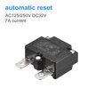 thumbnail image 3 of Unique Bargains Circuit Overload Protector 7A AC125/250V DC32V Automatic Reset Thermal Circuit Breaker 2pcs, 3 of 5
