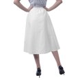 thumbnail image 4 of Moomaya Womens Below Knee Length A-Line Skirt Front Button Casual Skirt w/ Pockets, 4 of 6