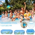 thumbnail image 2 of AMERTEER 3-Layers Inflatable Large Outdoor Swimming Pool Printing Paddling Kids Pool for Backyard Garden Summer Water Party, 2 of 11