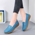 thumbnail image 4 of LSLJS Chaussures Décontractées Confortables Ajourées pour Femmes en Cuir avec Semelles Souples Talons Inclinés, Chaussures Compensées pour Femmes, 4 of 4