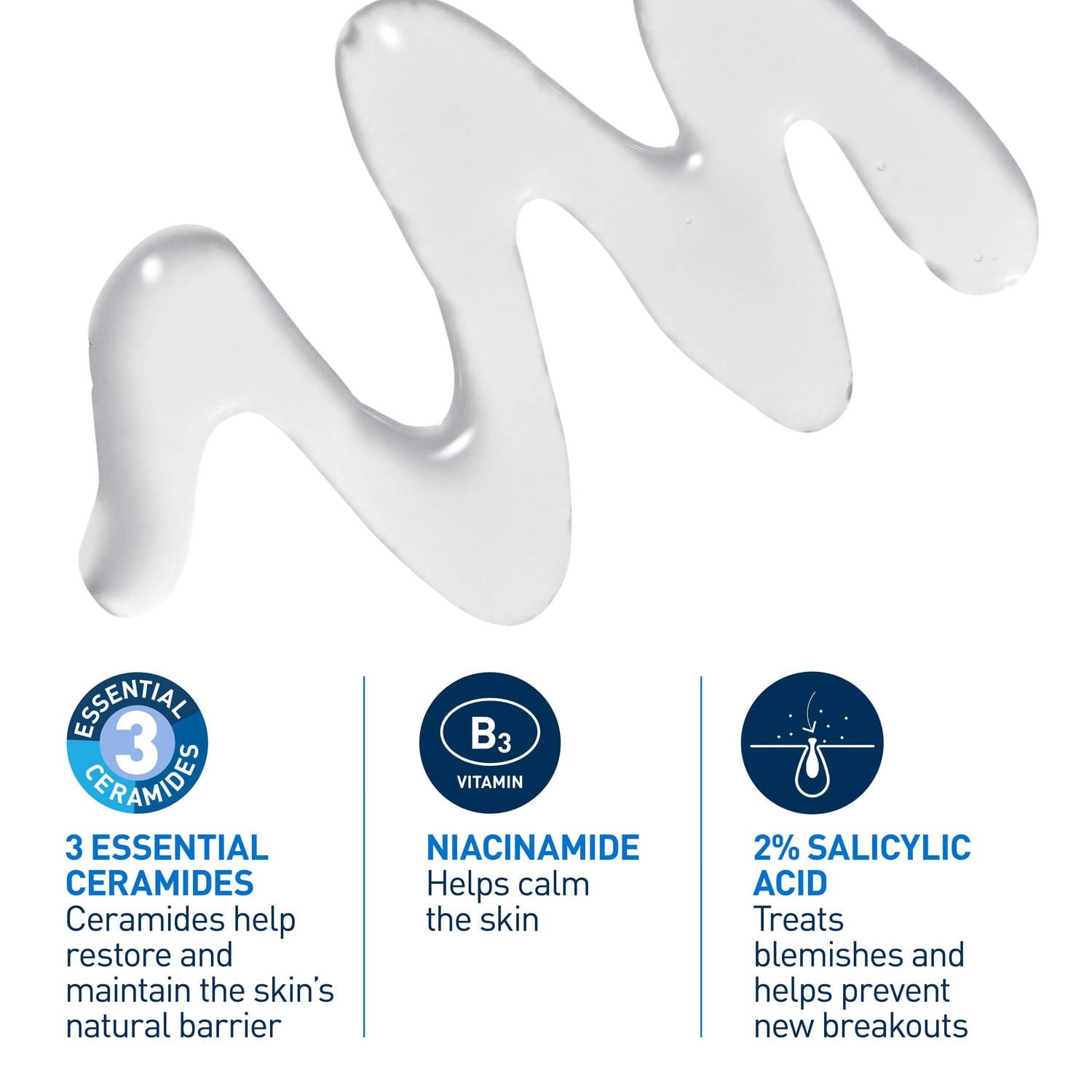 CeraVe Gel Contrôle de l'Acné, Traitement avec 2 % d'Acide Salicylique et AHA pour Visage, 40 ml