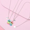 thumbnail image 2 of 1Pair Cute Colorful Raccoon Pendant Best Friend Necklace Friendship Jewelry Gift, 2 of 4