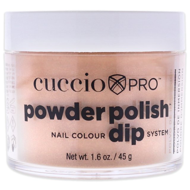 Pro Powder Polish Nail Colour Dip System - Rose Gold Slippers by Cuccio Pro for Women - 1.6 oz Nail Powder