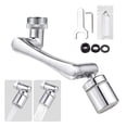 thumbnail image 1 of Aoresac Universal Swivel Faucet Extender 1440° Rotating Faucet Aerator with 2 Water Outlet Modes Splash, 1 of 8