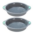 thumbnail image 1 of To encounter 9 Inch Silicone Round Cake Pans, 2 Pack Nonstick Silicone Baking Pans Set, Food Grade Silicone Cake Molds, with Metal Reinforced Frame More Strength, 1 of 6