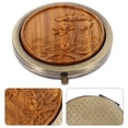 thumbnail image 3 of SHISUYAN Amplification Mirror Wooden Round Shape Travel 1Pcs 2.8X2.8X0.4In, 3 of 8