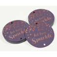 thumbnail image 3 of Inkdotpot Let Love Sparkle Wedding Bottle Tag Real Rose Gold Foil Favor Hang Tags Pack Of 100, 3 of 6