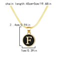 thumbnail image 3 of SIfdSeng Collier Initiale 26 Forme Ronde Chaîne Alphabet 26 Collier Alphabet A Z Initiale 26 Colliers Dorés pour Femmes Filles, 3 of 4