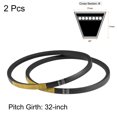 thumbnail image 2 of Unique Bargains B32 V-Belts 32' Pitch Length, B-Section Rubber Drive Belts 2pcs, 2 of 3