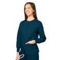 thumbnail image 3 of Adar Uniformes Médicaux Universels pour Femmes - Veste d'Échauffement à Col Rond, 3 of 7